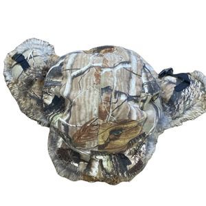 Camo Faux Fur Ear Flap Hat - Realtree-Style Brown Camo